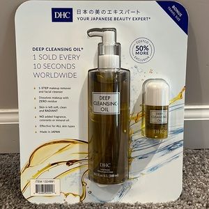 DHC Deep Cleansing Oil 10.1 fl.oz New In Packaging Bonus Pack with Travel Size